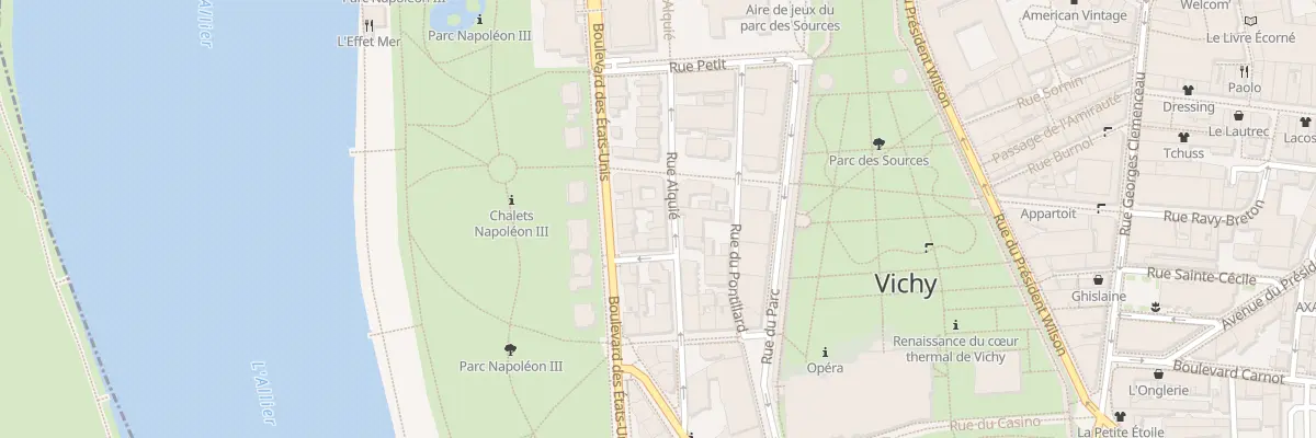 Plan du 15 Rue Alquié à Vichy