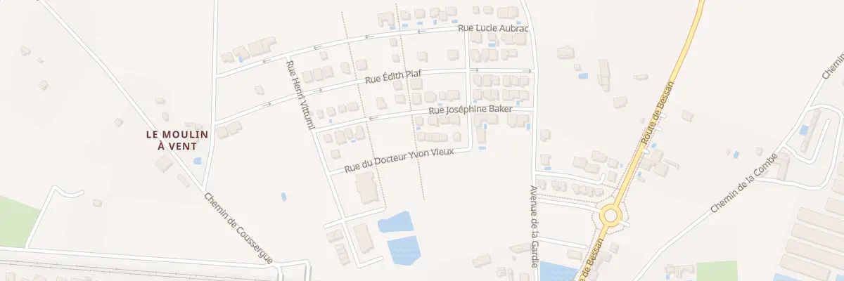 Plan du 54 Rue Docteur Yvon Vieu à Vias