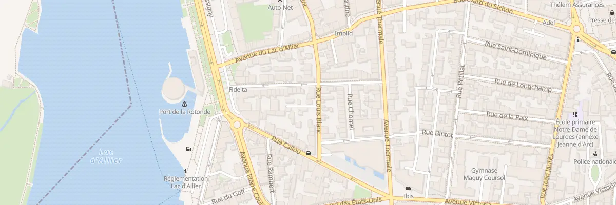 Plan du 17 Rue Louis Blanc à Vichy