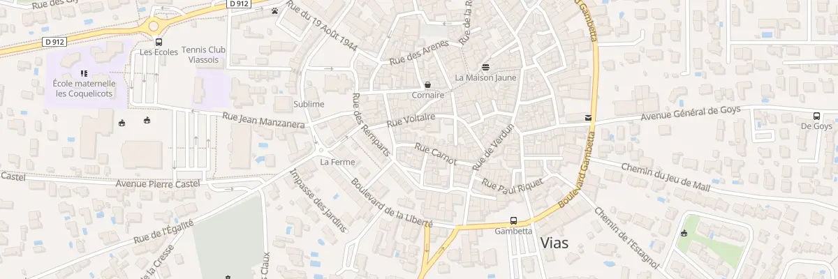Plan du 25 Rue Carnot à Vias
