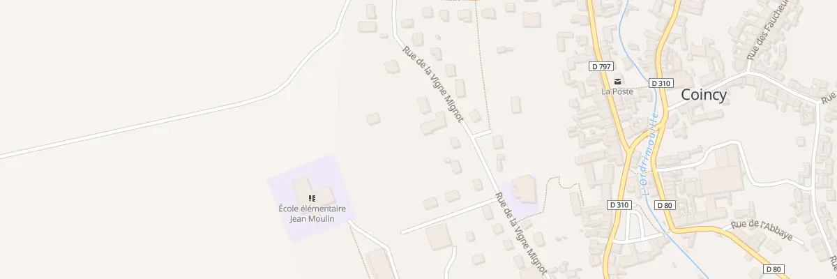 Plan du 6 Rue de la Vigne Mignot à Coincy
