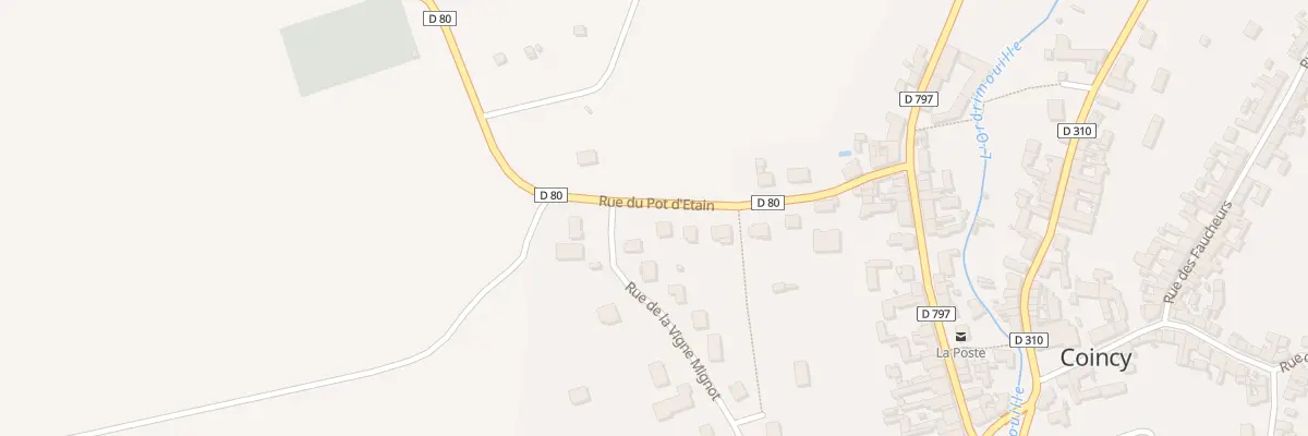 Plan du 11 Rue du Pot d’Etain à Coincy