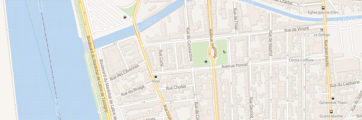 Plan du 6 Rue du Docteur Raymond à Vichy