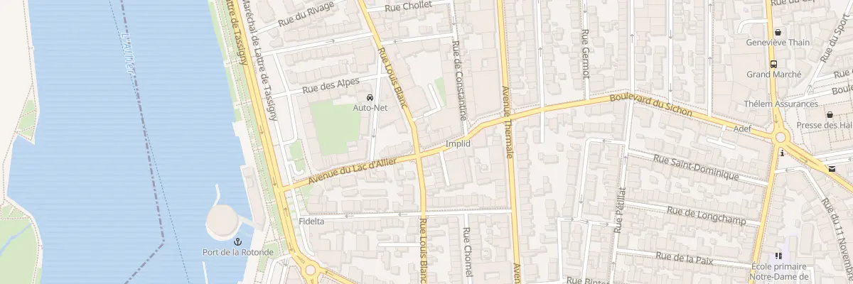 Plan du 1 Bd du Sichon à Vichy