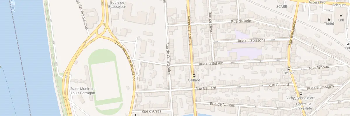 Plan du 72 Rue de Constantine à Vichy