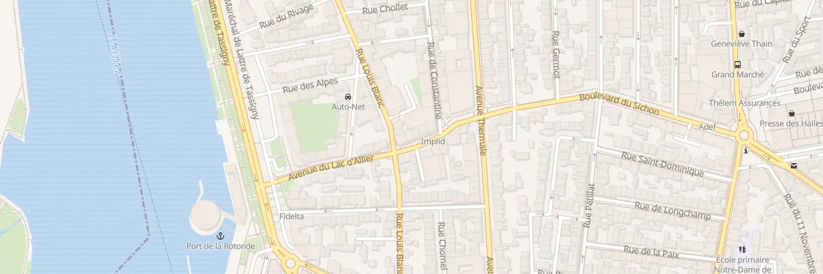 Plan du 3 Bd du Sichon à Vichy
