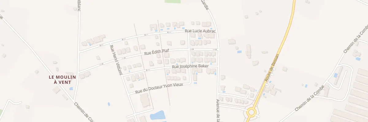 Plan du 90 Rue Josephine Baker à Vias