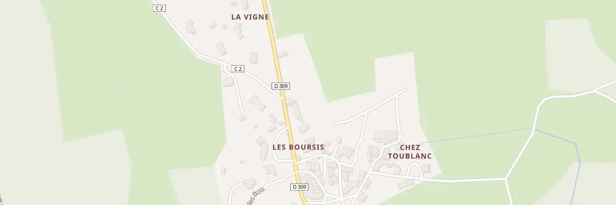 Plan du 22 Rue des Cadoules Rd 309 à Bort-l’Étang