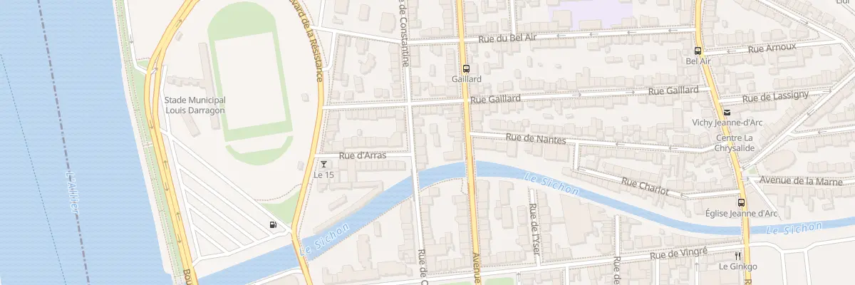 Plan du 52 Rue de Constantine à Vichy