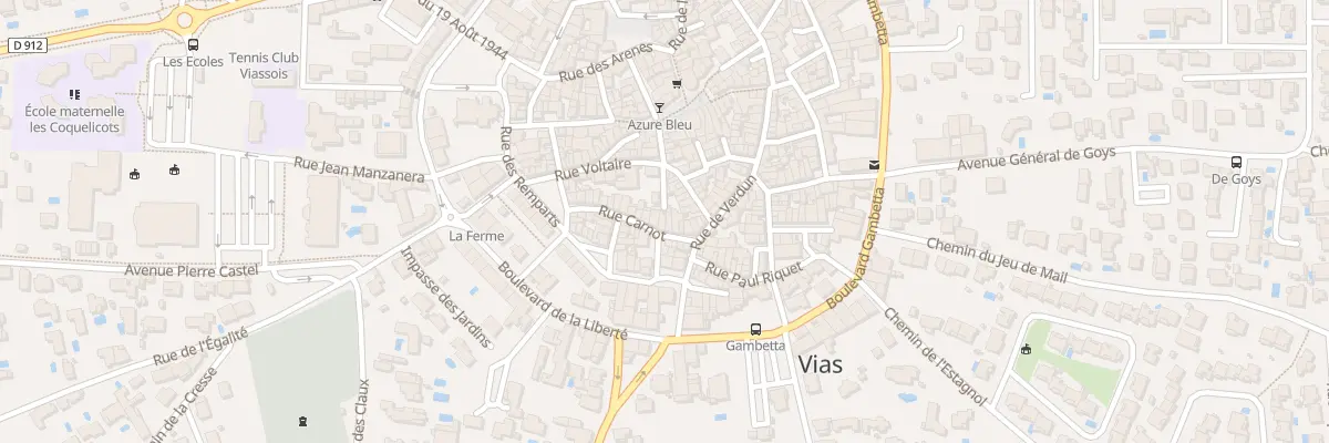 Plan du 9 Rue Carnot à Vias