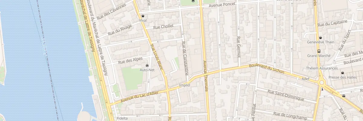 Plan du 7 Rue de Constantine à Vichy