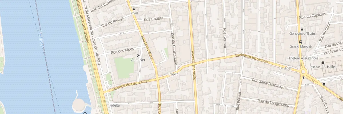 Plan du 3 Rue de Constantine à Vichy