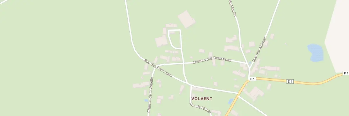 Plan du 281 Volvent à Diges