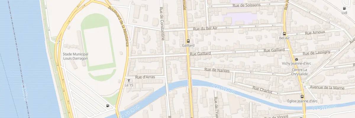 Plan du 28 Rue Gaillard à Vichy