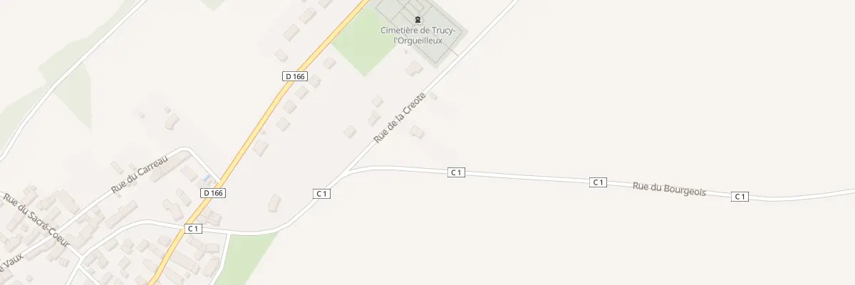 Plan du 2 Rue de la Creote à Trucy-l’Orgueilleux