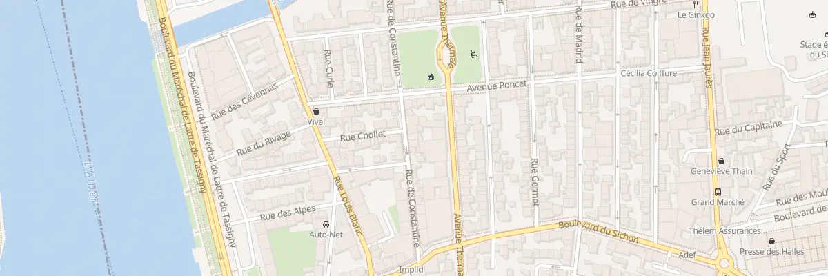 Plan du 22 Rue de Constantine à Vichy