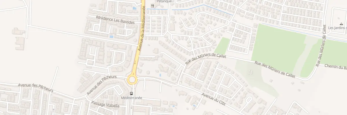 Plan du 50 Rue des Muriers de Cailet à Vias
