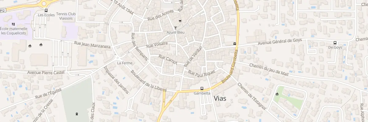 Plan du 1 Rue Carnot à Vias