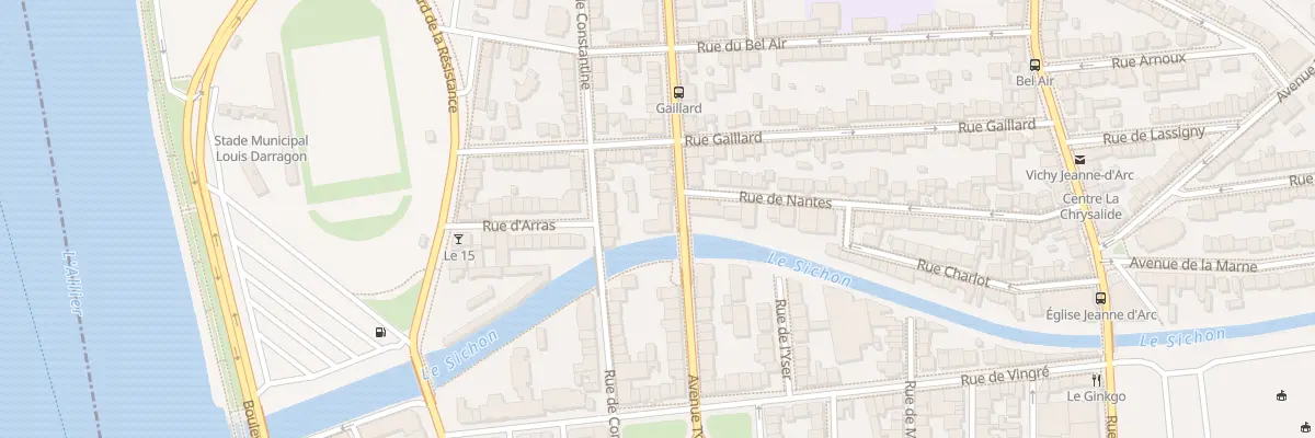 Plan du 91 Av Thermale à Vichy
