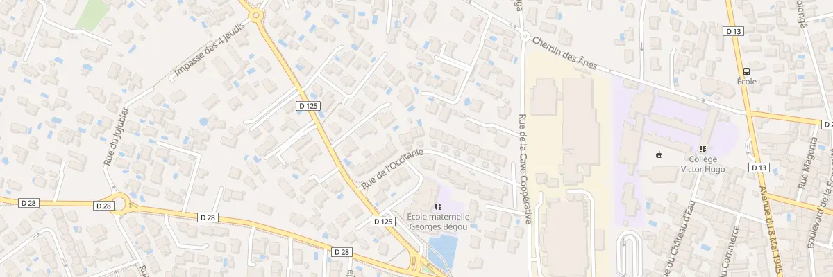 Plan du 27 Rue de l’Occitanie à Bessan