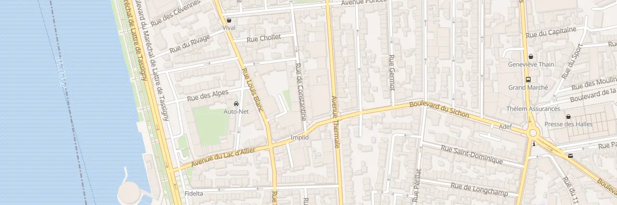 Plan du 4 Rue de Constantine à Vichy