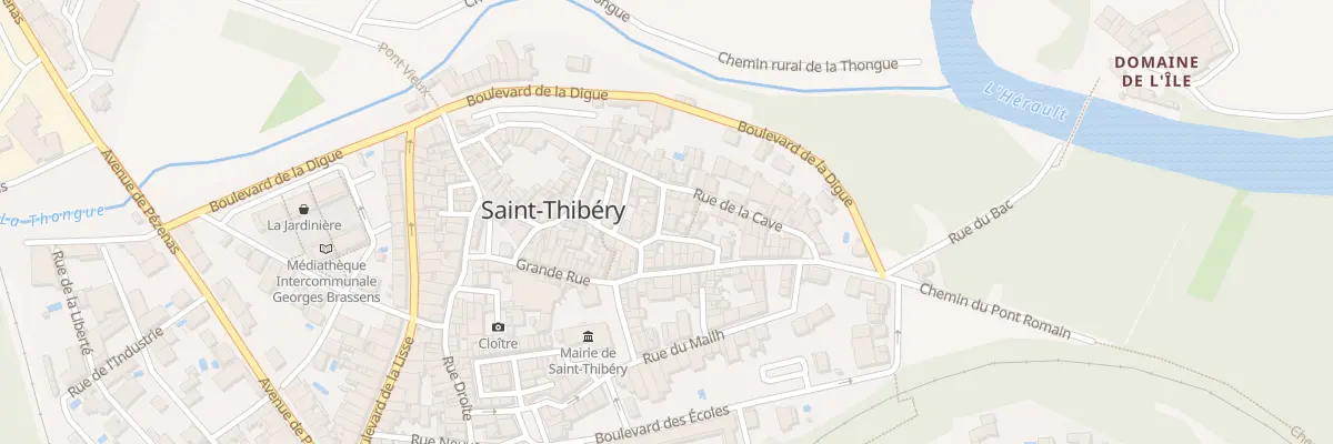 Plan du 2 Rue Sainte Florence à Saint-Thibéry
