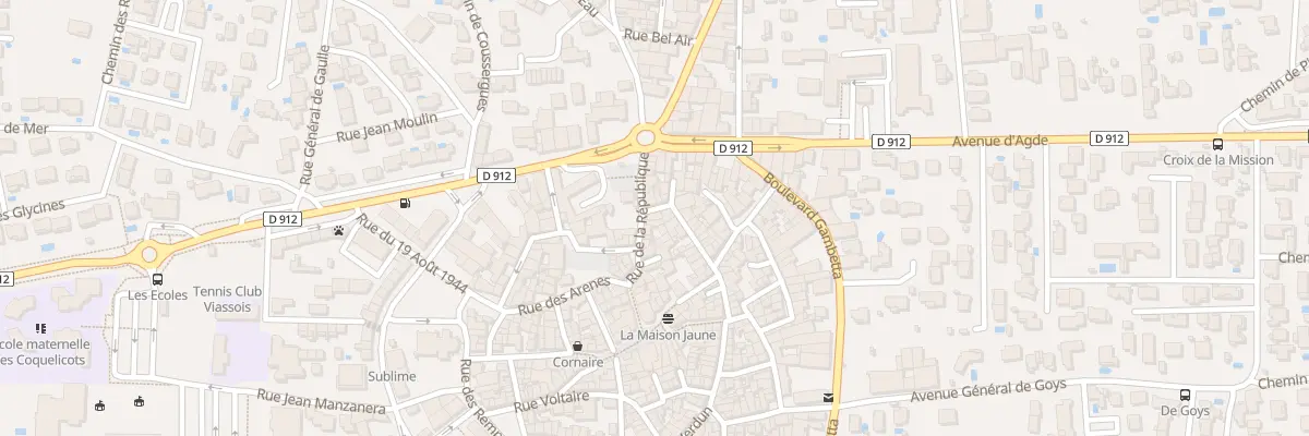 Plan du 1 Rue de Verdun à Vias