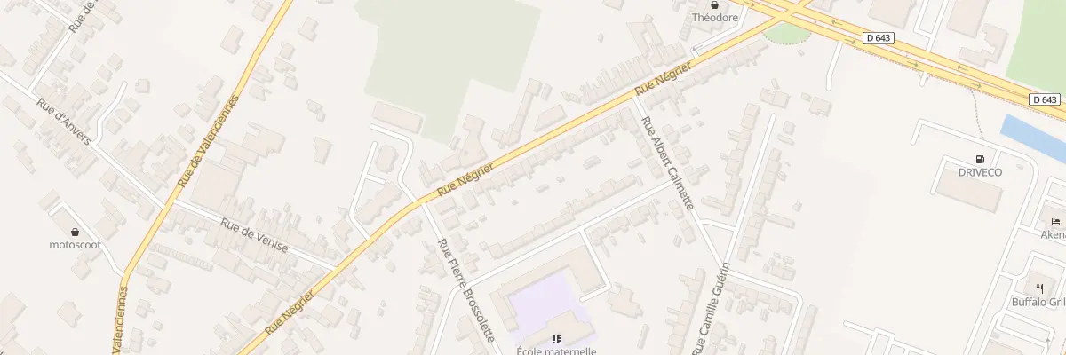 Plan du 84 Rue Négrier à Caudry