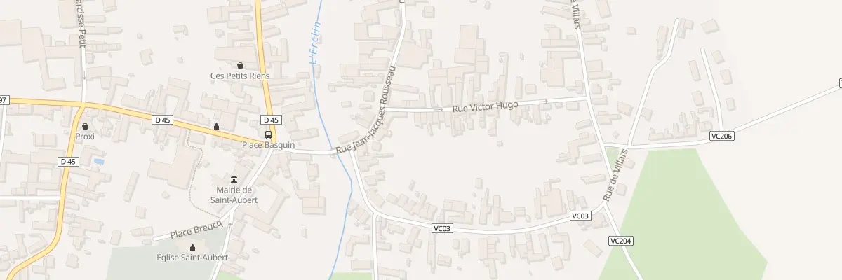Plan du 2 Rue Victor Hugo à Saint-Aubert