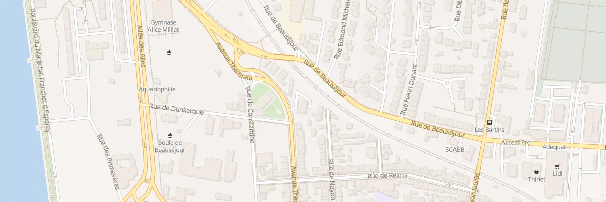 Plan du 172 Av Thermale à Vichy