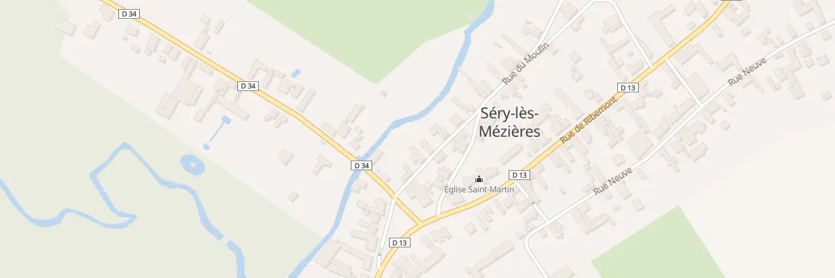 Plan du 7 Rue du Moulin à Séry-lès-Mézières