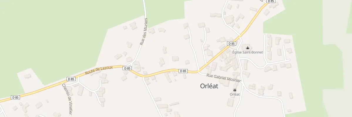Plan du 13B Rte de Lezoux à Orléat