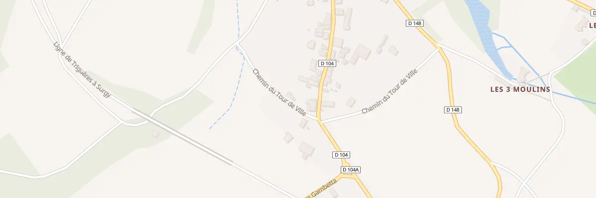 Plan du 32 Rue Gambetta à Druyes-les-Belles-Fontaines