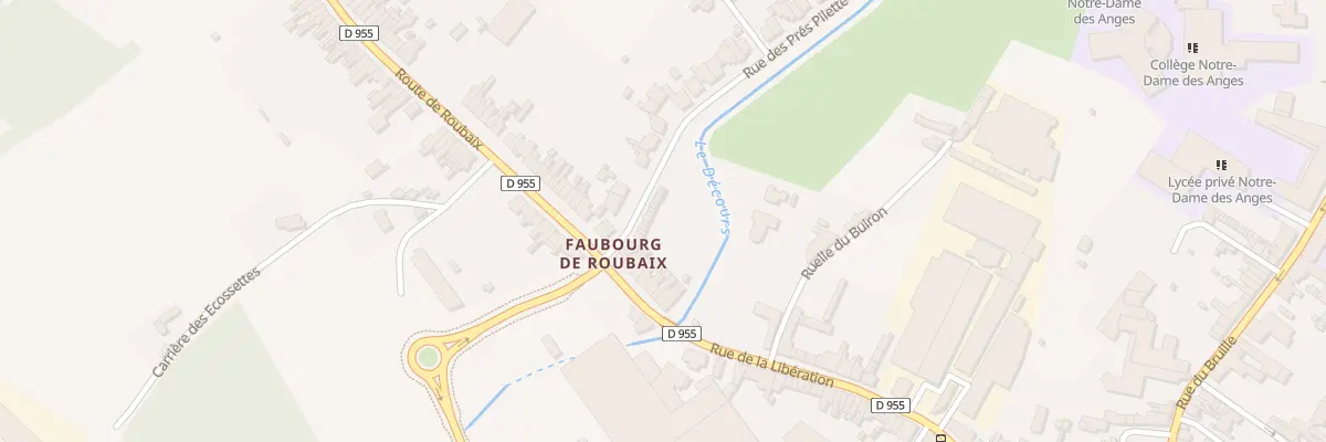 Plan du 44 Rte de Roubaix à Saint-Amand-les-Eaux