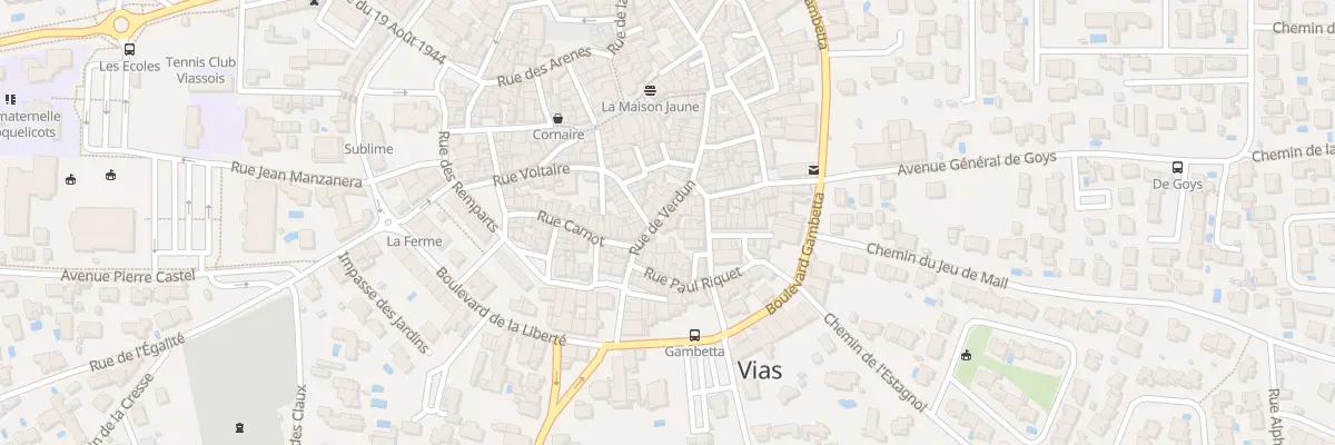Plan du 70 Rue de Verdun à Vias