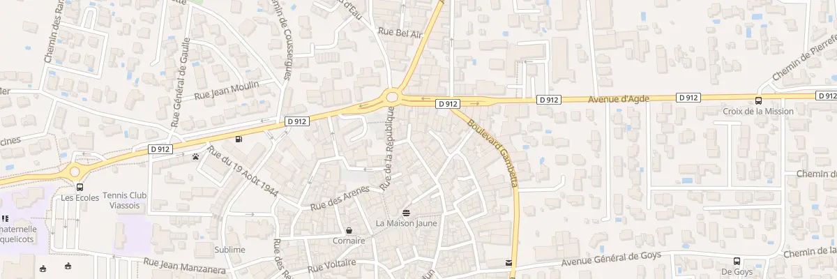 Plan du 8 Rue de Verdun à Vias