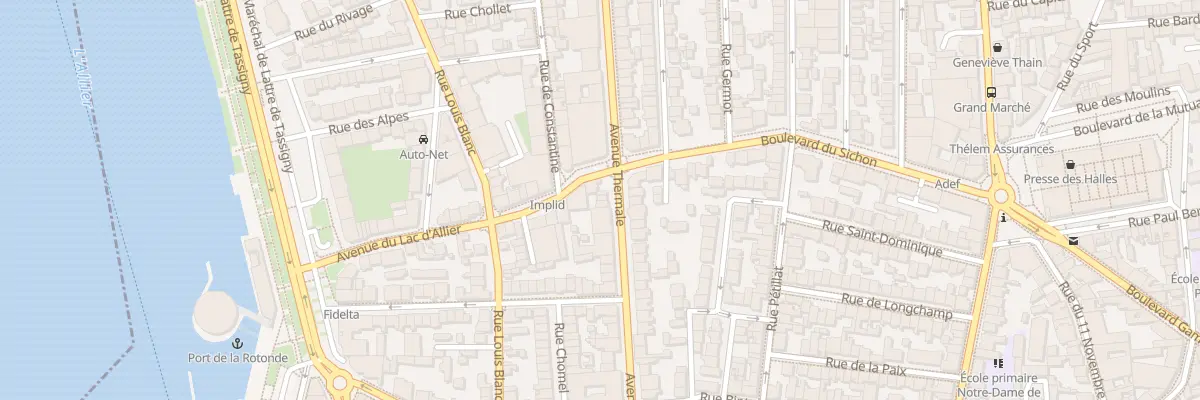 Plan du 41 Av Thermale à Vichy