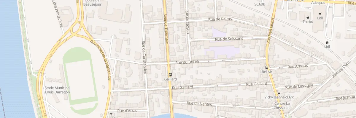 Plan du 19 Rue du Bel-Air à Vichy
