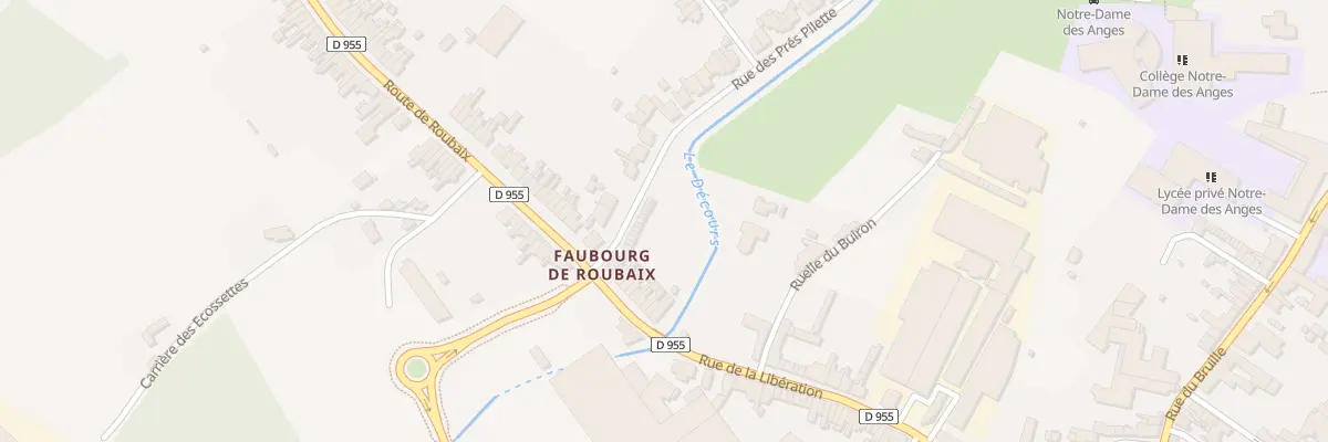 Plan du 36 Rte de Roubaix à Saint-Amand-les-Eaux