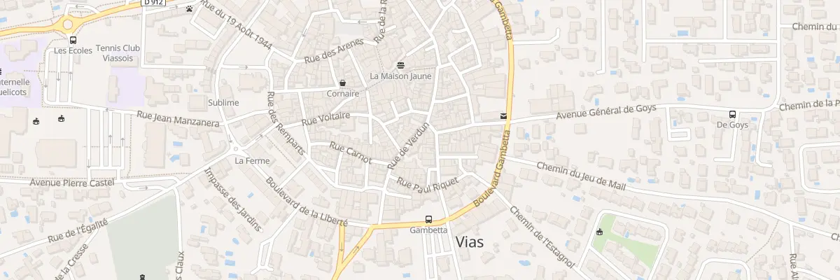 Plan du 66 Rue de Verdun à Vias