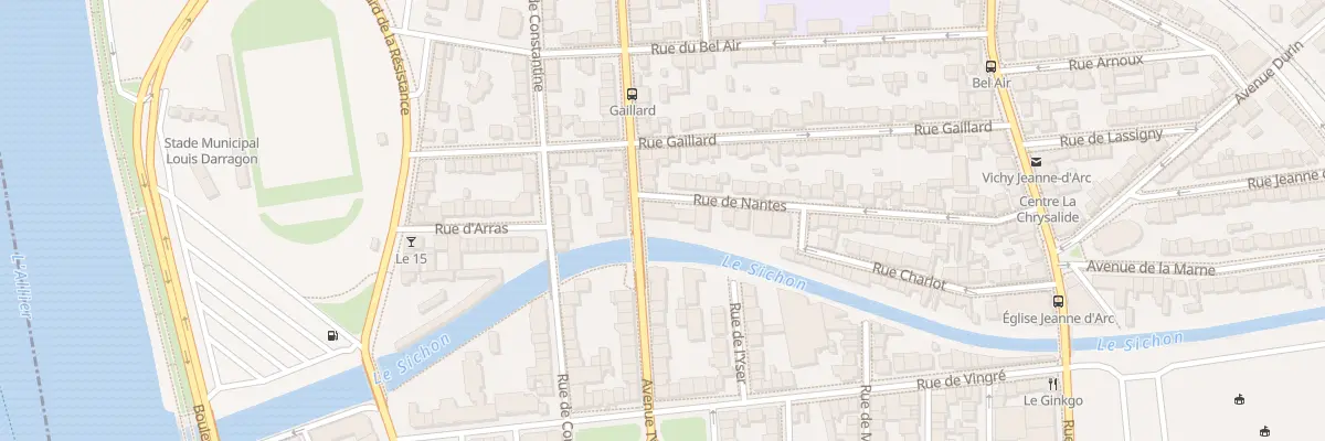 Plan du 116 Av Thermale à Vichy