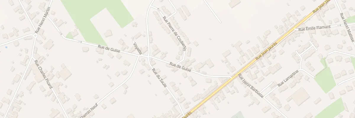 Plan du 25 Rue Pierre de Coubertin à Fresnoy-le-Grand