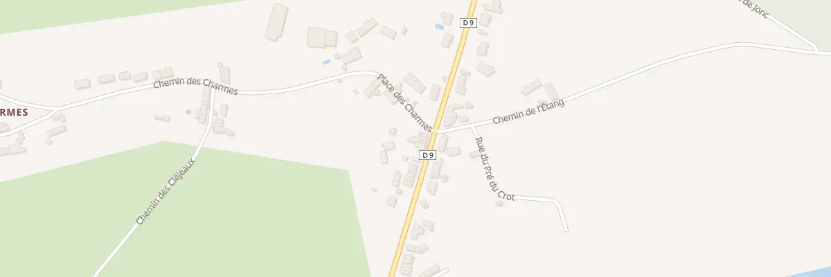 Plan du 1 Pl des Charmes à Trois-Vèvres