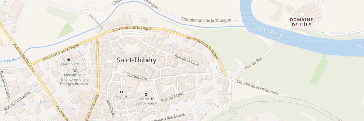 Plan du 36 Rue de la Cave à Saint-Thibéry