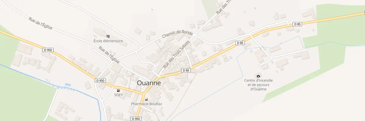 Plan du 10 Rue des Trois Sabots à Ouanne