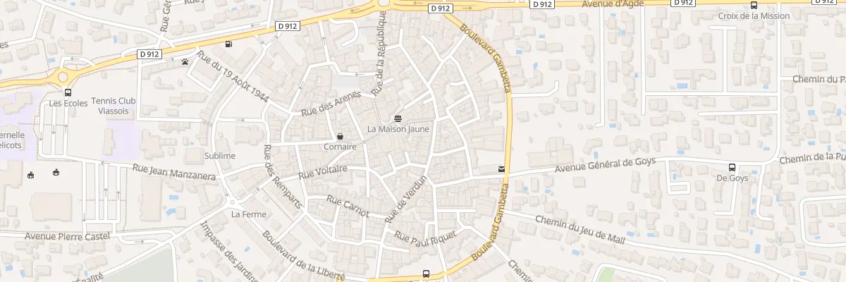 Plan du 25 Rue de Verdun à Vias