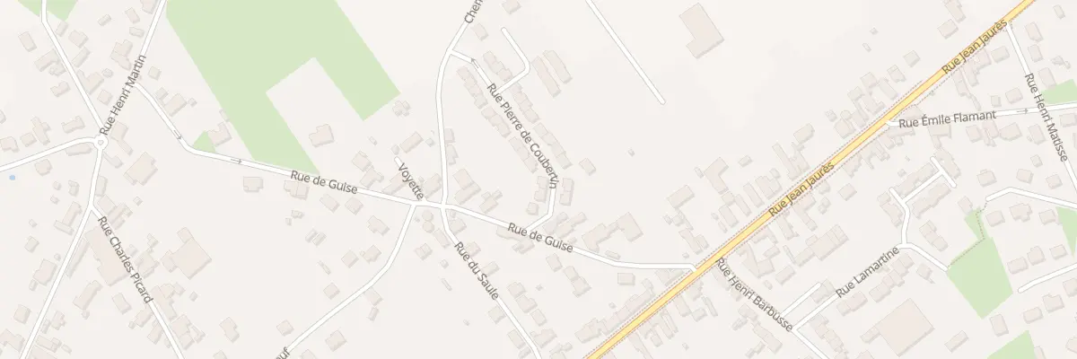 Plan du 75 Rue Pierre de Coubertin à Fresnoy-le-Grand