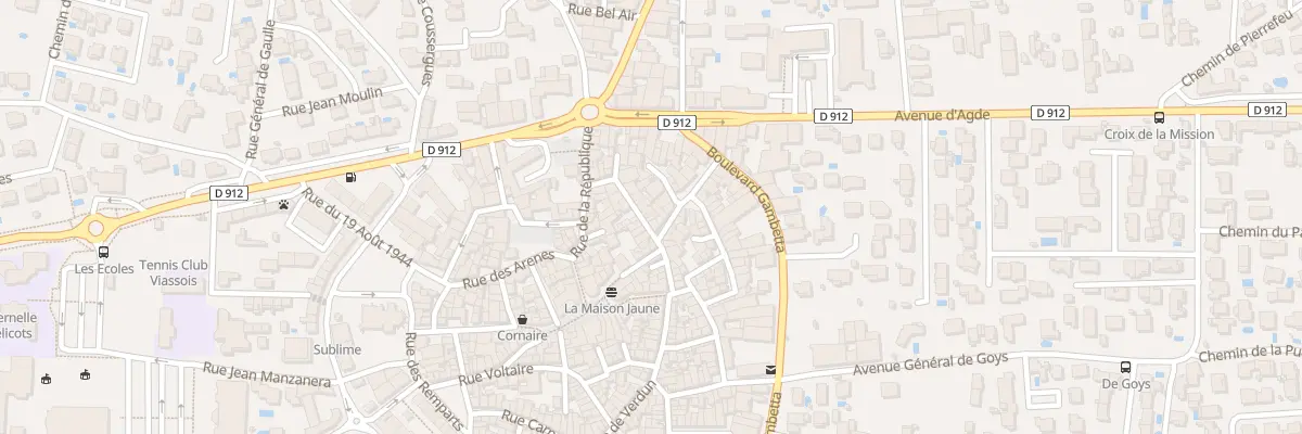 Plan du 20 Rue de Verdun à Vias