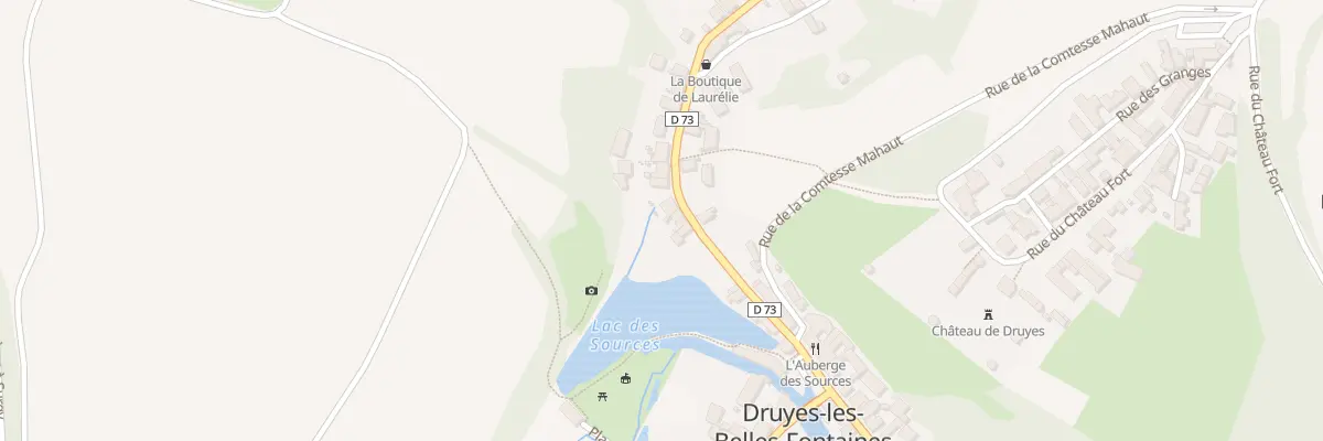 Plan du 9 Rue Thiers à Druyes-les-Belles-Fontaines