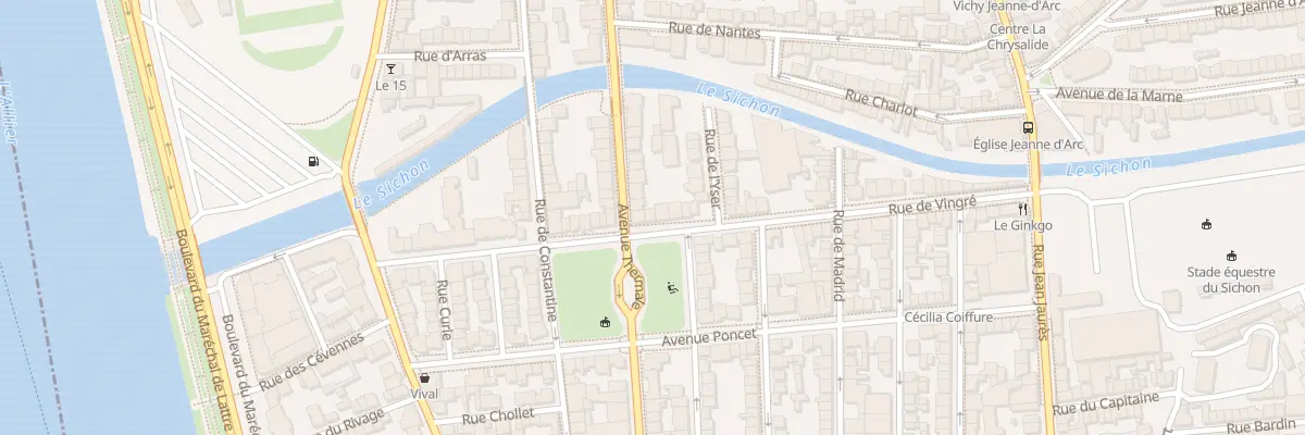 Plan du 33 Rue de Vingré à Vichy